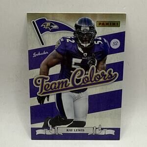 2012 Panini National Convention Ray Lewis 4 Team Colors Holo Baltimore Ravens